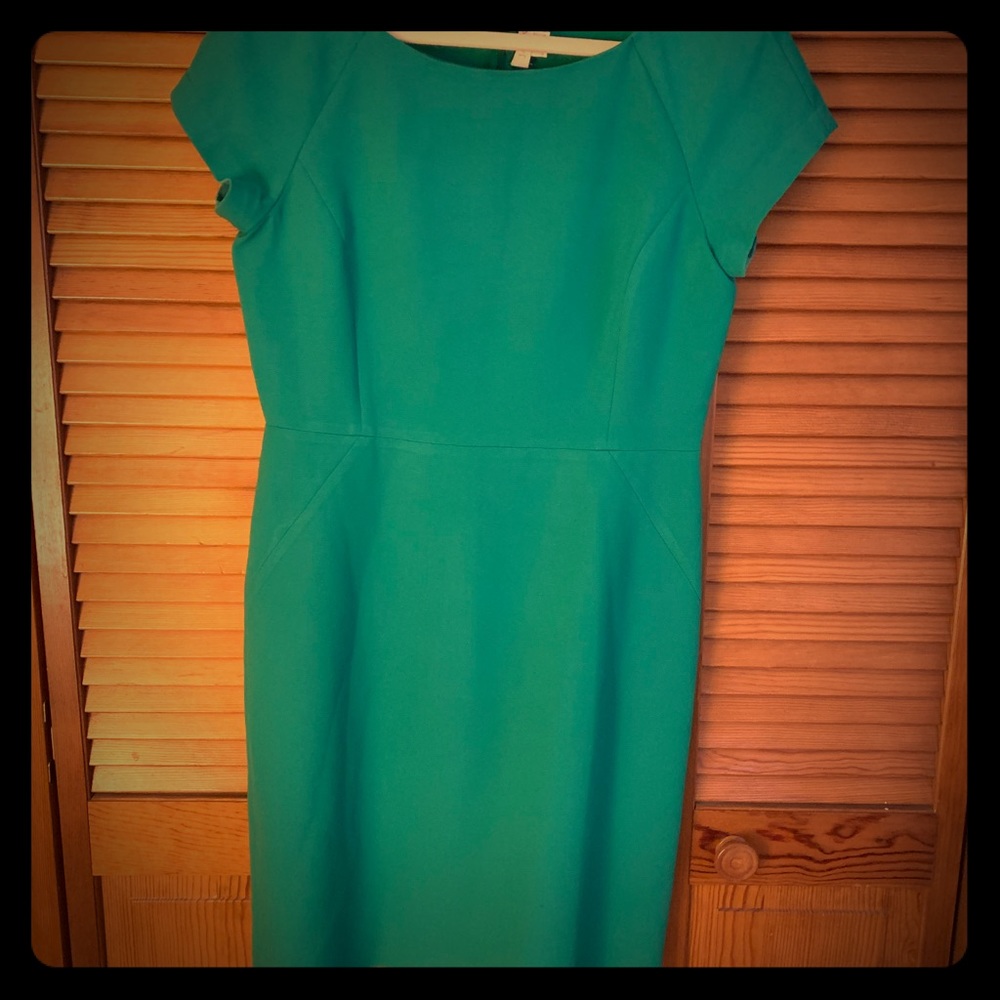 Emerald green JCrew Dress